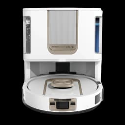 Robot aspirador Shark Blanco Detección de Obstáculos Fregasuelos con Mopa Elevable RV2910XEEUWH, vista frontal: robot