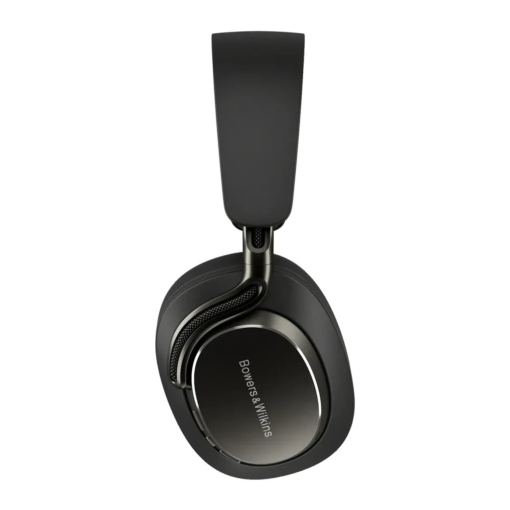 Auscultadores de banda Bowers & Wilkins Px8 S2 Cancelamento de Ruído Híbrido Preto, detalhe: lateral da concha direita