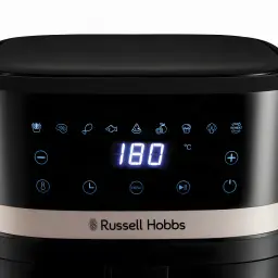 Freidora de Aire Russell Hobbs SatisFry 8,3L 1800W 9 Programas Negro, panel de control: pantalla LED 180°C y 9 iconos