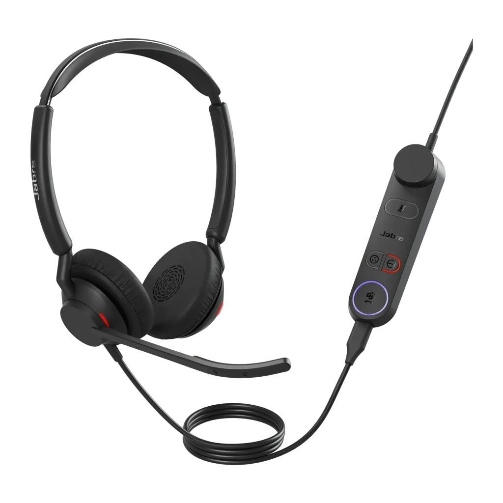 Auriculares Jabra Engage 50 II Stereo con conexión USB-C y USB-A para oficinas y centros de contacto con cancelación de ruido