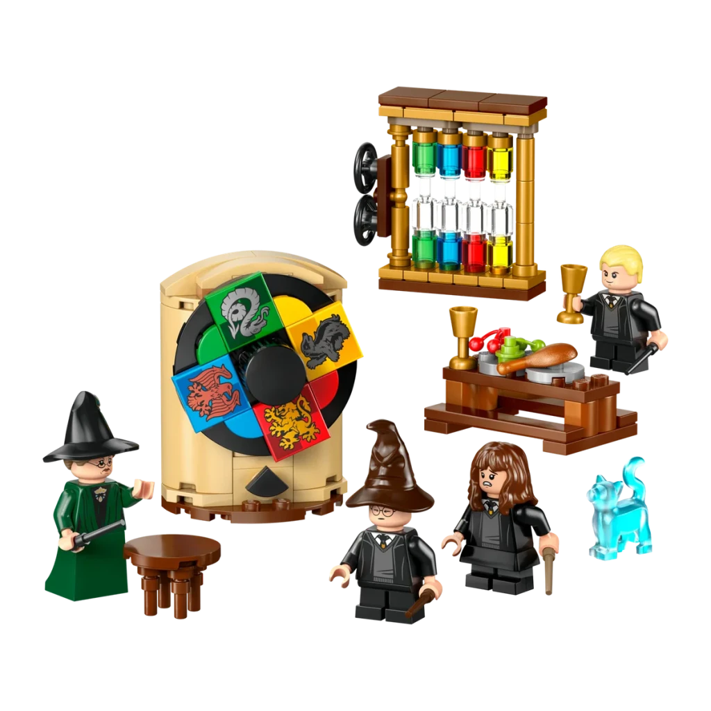 LEGO Harry Potter Ceremonia del Sombrero Seleccionador 76460 124 piezas 7+ años, vista frontal: minifiguras McGonagall