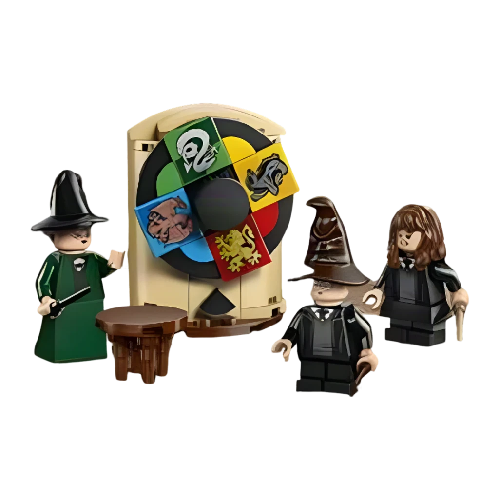 LEGO Harry Potter Ceremonia del Sombrero Seleccionador 76460 124 piezas 7+ años, vista frontal: minifiguras McGonagall