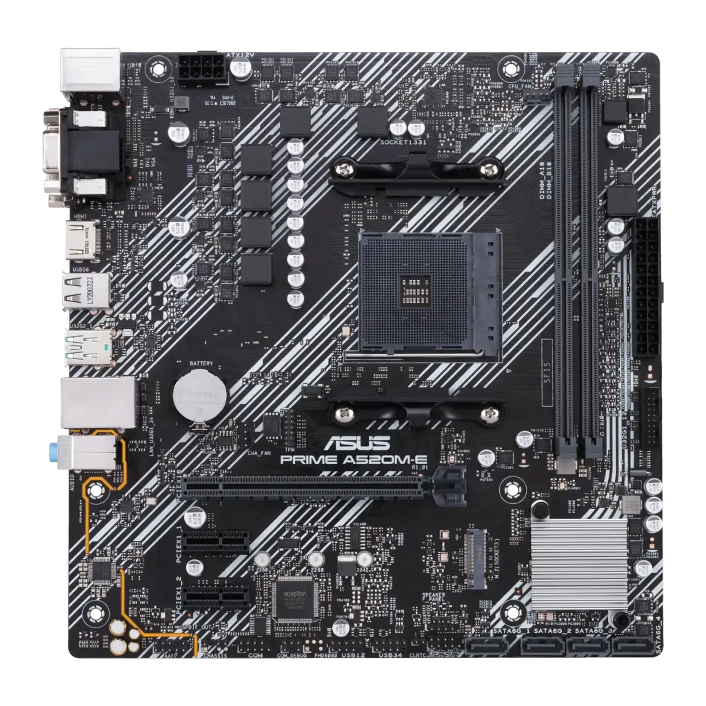 Placa base ASUS PRIME A520M-E/CSM AMD A520 AM4 DDR4 Micro-ATX Negro