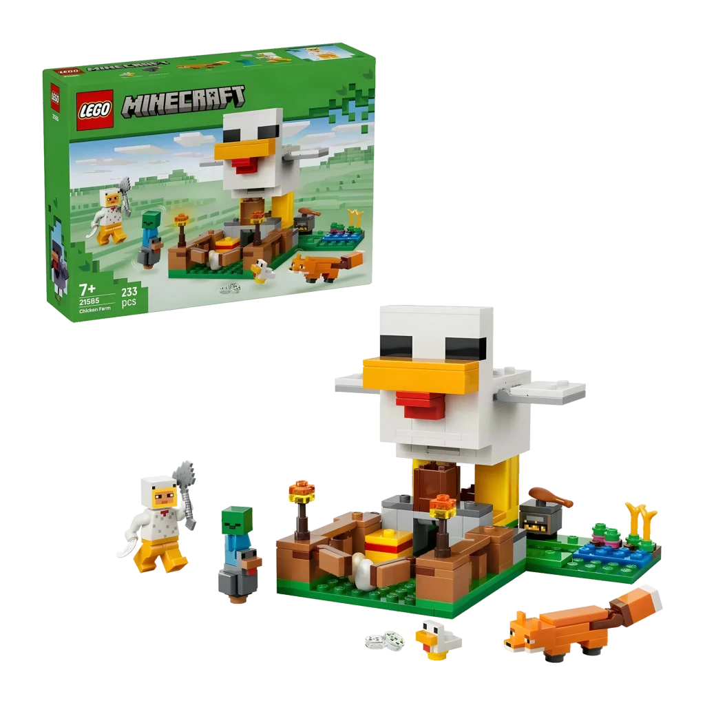 Lego Unisex Minecraft Chicken Farm Gaming Toy With Figure 21585 - Imagen 3