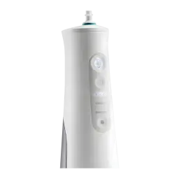 Irrigateur Oral Oral-B AquaCare 6 Pro-Expert Oxyjet Sans Fil Blanc, détail: panneau frontal avec boutons et modes intenso