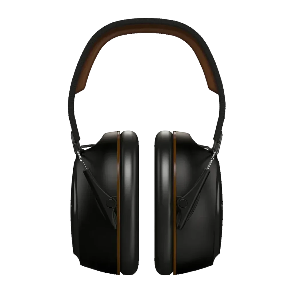 Casque Behringer DH100 Circum-aural Jack 3,5 mm + adaptateur 6,3 mm, détail face avant: coussinets circumauraux noirs