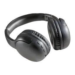 Casque JVC Gumy Band Supra-Aural Bluetooth 30h Noir HA-SG20BT, vue latérale: coussinets rembourrés et boutons de contrôle