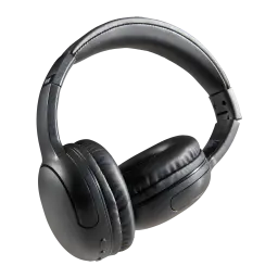Casque JVC Gumy Band Supra-Aural Bluetooth 30h Noir HA-SG20BT, vue en angle: coussinets rembourrés et arceau ajustable