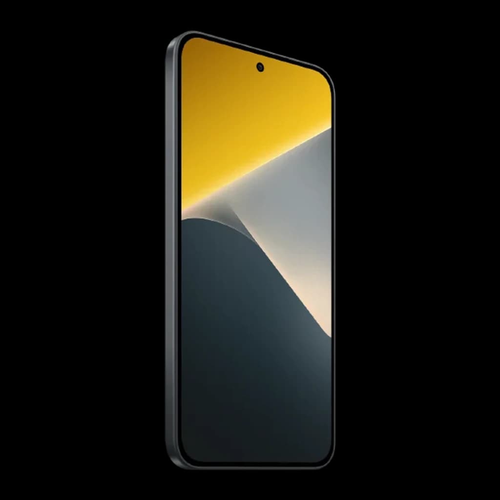 POCO X8 5G negro con pantalla AMOLED 6,59 pulgadas 120Hz casi sin bordes, cámara frontal en orificio centrado, marco delgado y acabado mate elegante