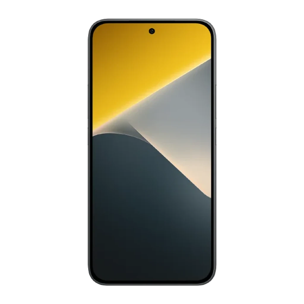 POCO X8 5G negro con pantalla AMOLED 6,59 pulgadas 120Hz, borde fino y cámara frontal en orificio central; diseño minimalista y elegante