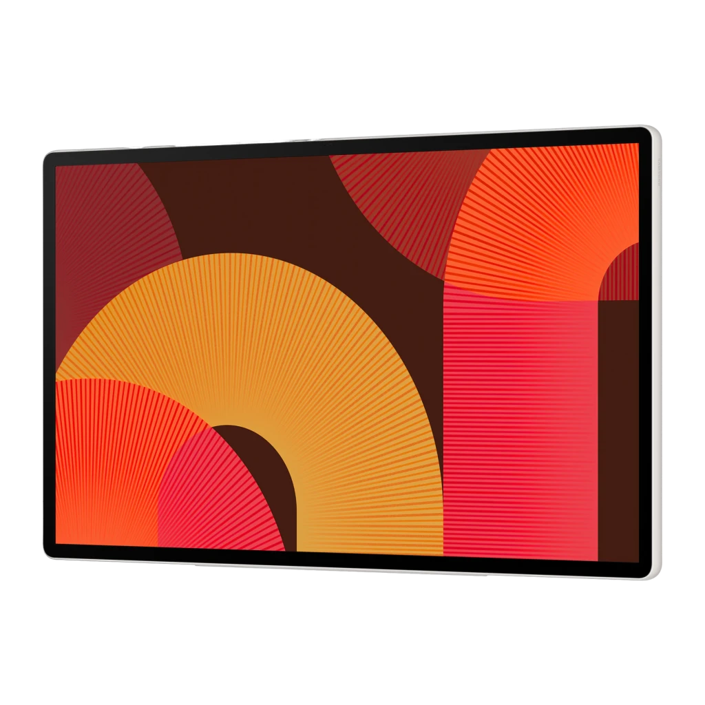 Téléviseur portable Samsung 27 pouces LED QHD 2560x1440 Tizen Smart TV Noir UE27LSM7FAX, vue latérale: écran allumé