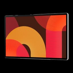 Téléviseur portable Samsung 27 pouces LED QHD 2560x1440 Tizen Smart TV Noir UE27LSM7FAX, vue latérale: écran allumé