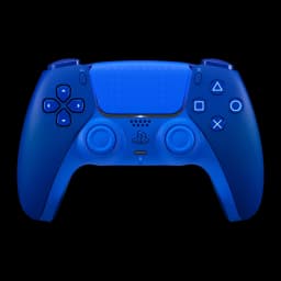 Mando de videojuegos Sony DualSense Icon Blue Edición Especial Inalámbrico PS5, vista frontal: acabado azul monocromo, panel