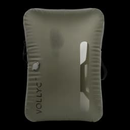 Sac de compression Flextail EZYPACK 25L Vert Nylon 70D TPU imperméable 35×50×11 cm, vue de face: surface TPU vert olive