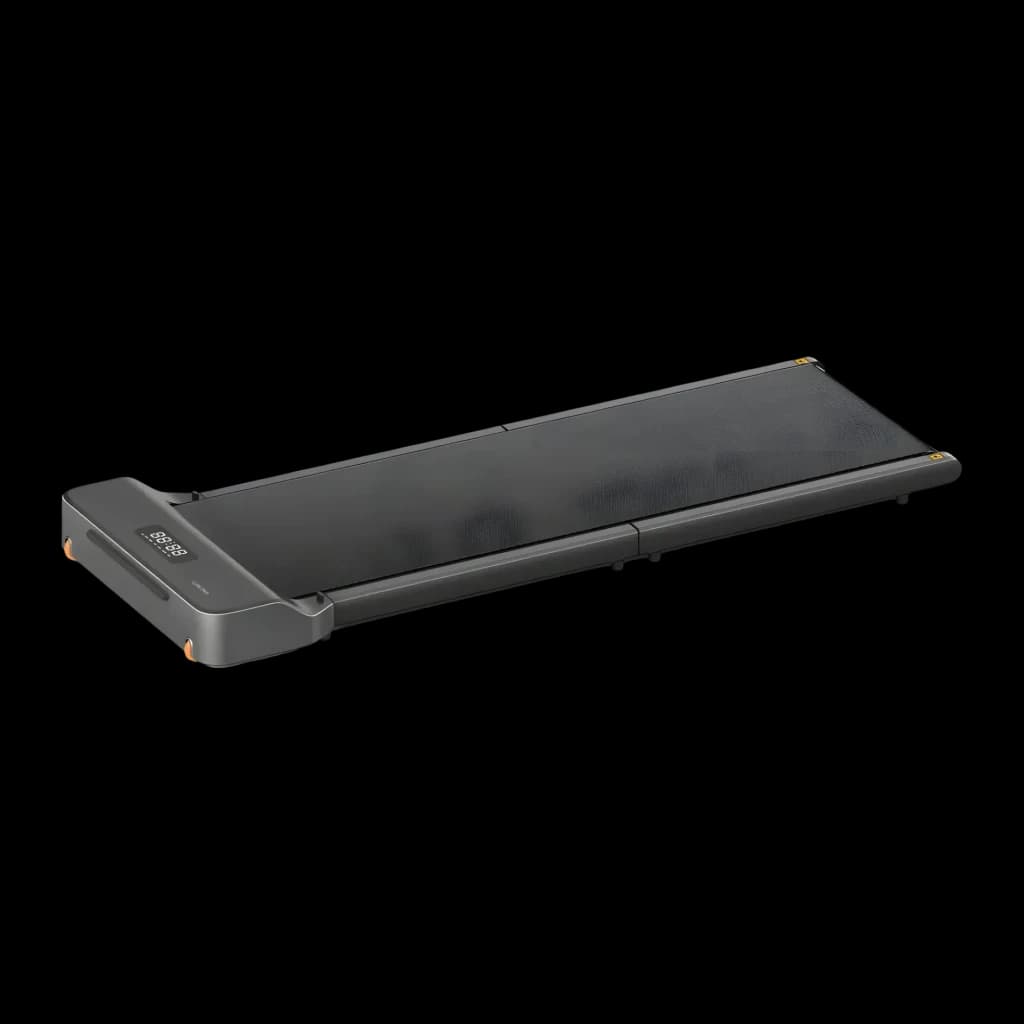 Passadeira KingSmith WalkingPad Z1 Fold Cinzento Dobrável 6km/h, vista lateral: superfície de corrida preta, consola LED