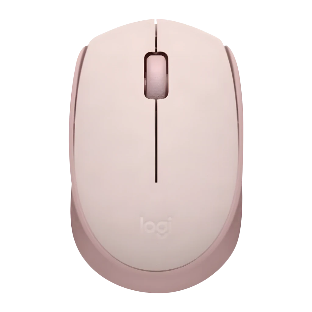 Ratón inalámbrico Phoenix Technologies M250 Rosa Silent Click Ambidiestro, vista superior: rueda y dos botones simétricos