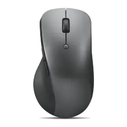 Souris Lenovo ThinkPad Professional Bluetooth Rechargeable Mouse Gris Ergonomique 4Y51J62544, vue dessus: molette noire