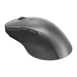 Souris Lenovo ThinkPad Professional Bluetooth Rechargeable Mouse Gris Ergonomique 4Y51J62544, vue latérale gauche: profil