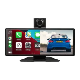 Ecrã para carro Blow 78-430 CarPlay sem fios com gravador de vídeo e câmara traseira, vista frontal: ecrã dividido