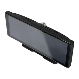 Ecrã para carro Blow 78-430 CarPlay sem fios com gravador de vídeo e câmara traseira, detalhe: vista em ângulo com moldura