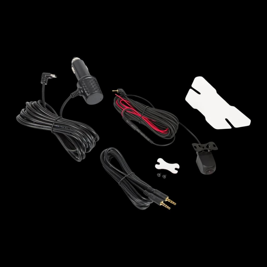 Ecrã para carro Blow 78-430 CarPlay sem fios com gravador de vídeo e câmara traseira, detalhe: acessórios incluídos câmara