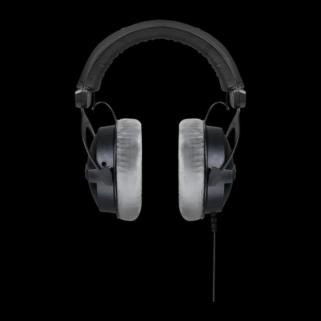Casque Beyerdynamic DT 770 Pro 250 Ω Arceau Circumaural Câble Jack 3,5 mm Noir, détail: vue de face avec coussinets velours