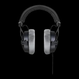 Casque Beyerdynamic DT 770 Pro 250 Ω Arceau Circumaural Câble Jack 3,5 mm Noir, détail: vue de face avec coussinets velours