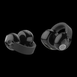 Auriculares Sennheiser ACCENTUM Clip Open-Ear Bluetooth 6.0 9h (36h con estuche) Negro, detalle: clip auricular y rejilla