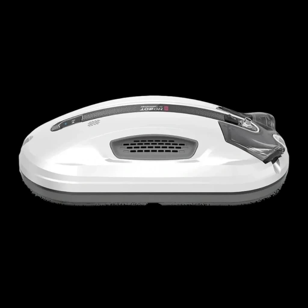 Robot limpiacristales HOBOT R3 Blanco Pulverización Ultrasónica 90W, detalle lateral: carcasa blanca brillante, rejilla