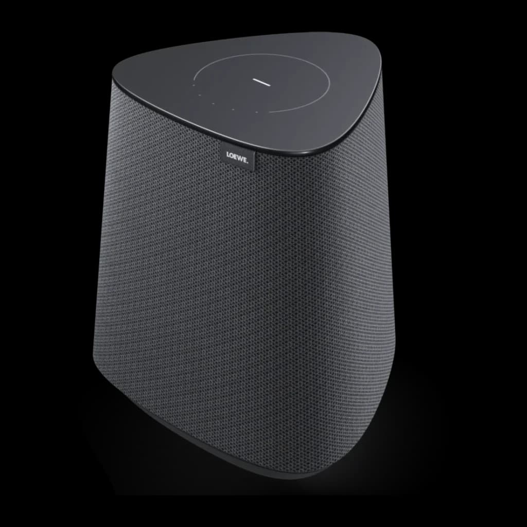 Altavoz Multiroom Loewe Klang MR1 30W WiFi Doble Banda, Bluetooth Gris, detalle: rejilla textil gris, panel táctil superior