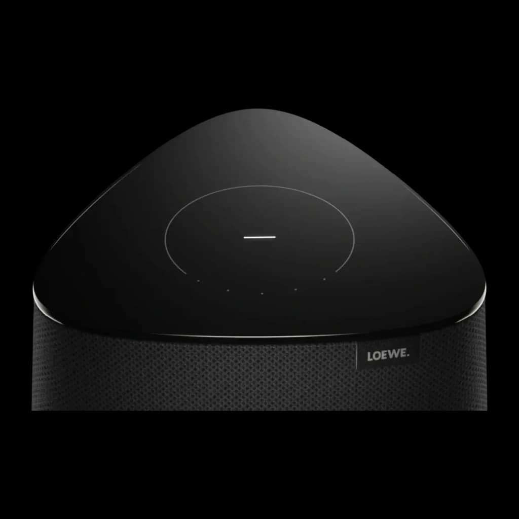 Altavoz Multiroom Loewe Klang MR1 30W WiFi Doble Banda, Bluetooth Gris, detalle: tapa superior brillante con panel táctil