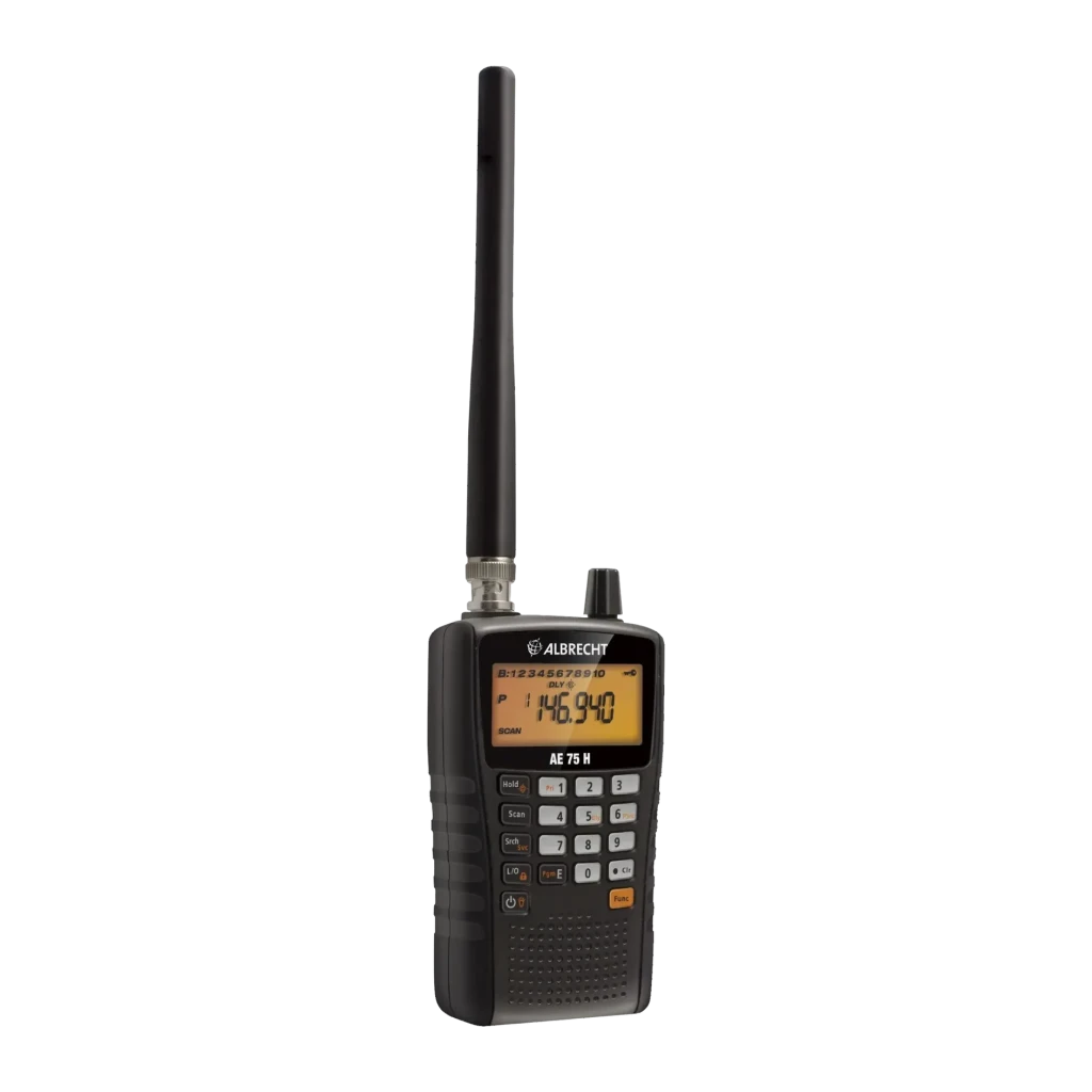 Escáner de frecuencias Albrecht AE 75H 27075 NiMH 2300mAh Negro
