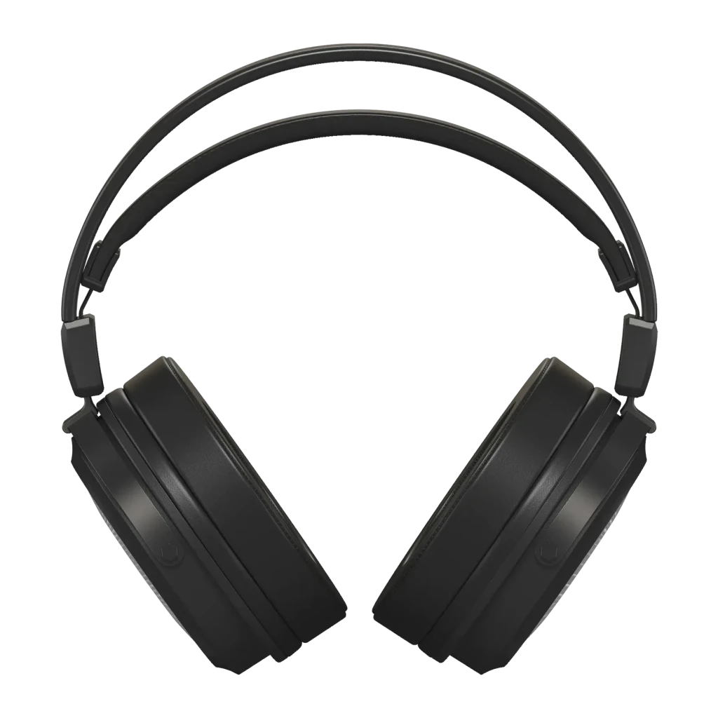 Casque Behringer Alpha Arceau Over-Ear Jack 3,5 mm + adaptateur 6,3 mm, détail: vue de face, coussinets et arceau ajustable