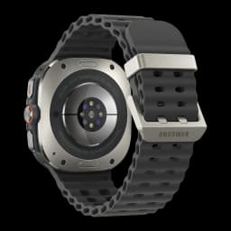 Samsung Galaxy Watch Ultra SM-L705 47mm Prata Titânio Tensão Arterial ECG, vista traseira: sensor de saúde circular