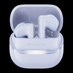 Auriculares Havit TW983 TWS Bluetooth 6.0 9h (40,5h con estuche) Púrpura, vista frontal: estuche abierto con ambos