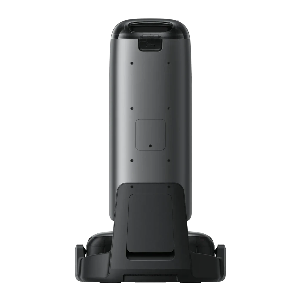 Robot Aspirador Eufy S1 Pro Negro vSLAM Visual Friegasuelos Autovaciado 8000Pa, vista trasera: panel posterior liso