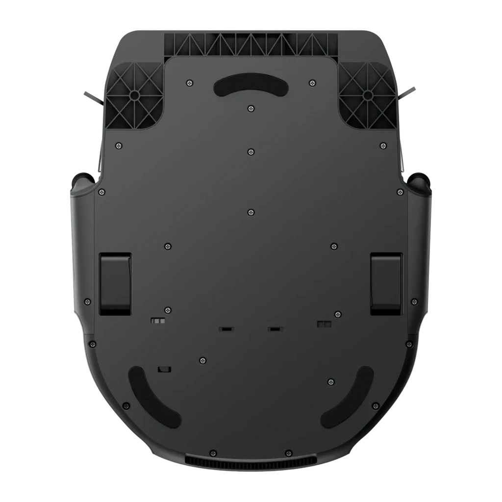 Robot Aspirador Eufy S1 Pro Negro vSLAM Visual Friegasuelos Autovaciado 8000Pa, vista inferior: base plana con sensores