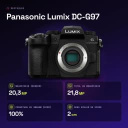 Appareil photo sans miroir Panasonic Lumix DC-G97 Noir CMOS Micro 4/3 4K 20,3MP - caractéristiques