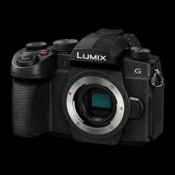 Appareil photo sans miroir Panasonic Lumix DC-G97 Noir CMOS Micro 4/3 4K 20,3MP, vue avant 3/4: boîtier nu avec monture