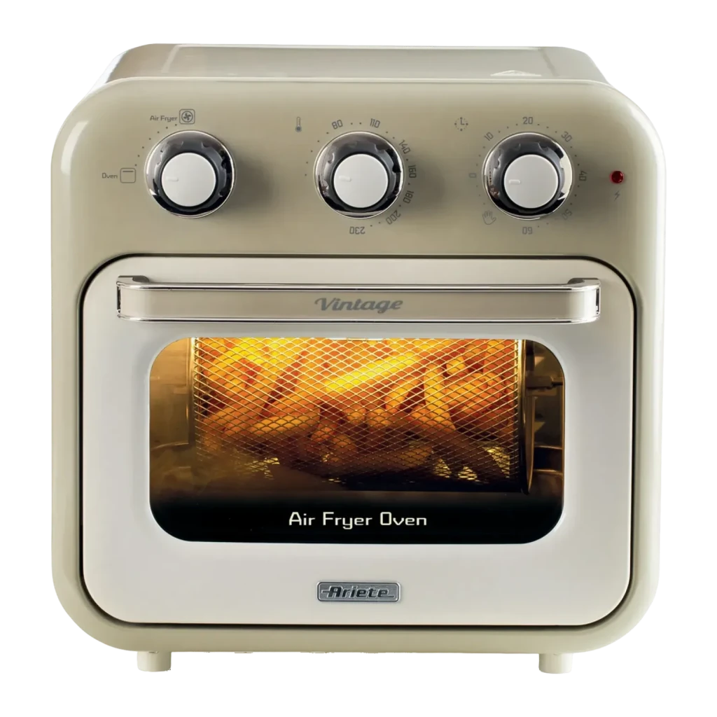 Freidora de Aire Ariete Vintage 16L 1400W Ventana de Visión Beige 4632/03