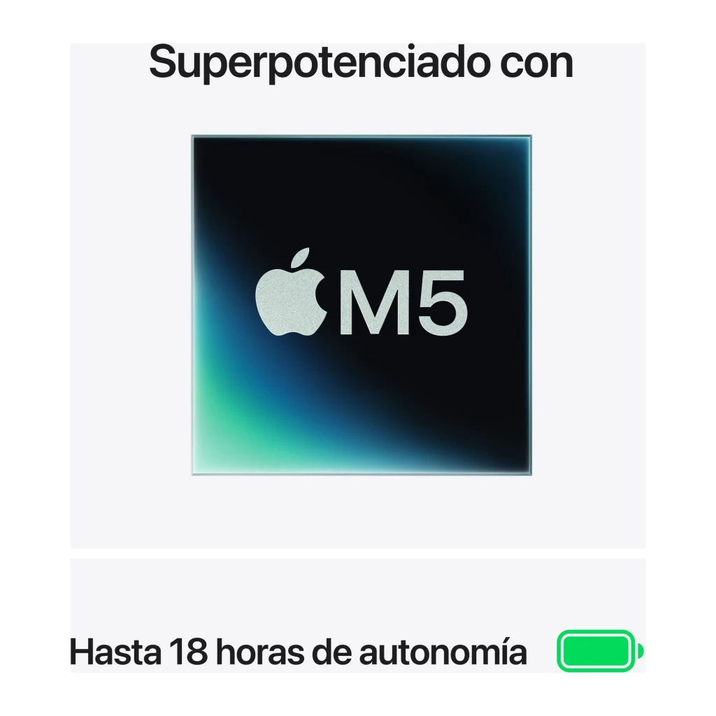 Portátil Apple MacBook Air 13 polegadas M5 16GB/1TB SSD 13,6 polegadas Liquid Retina macOS Tahoe Luz Estelar Estrelado