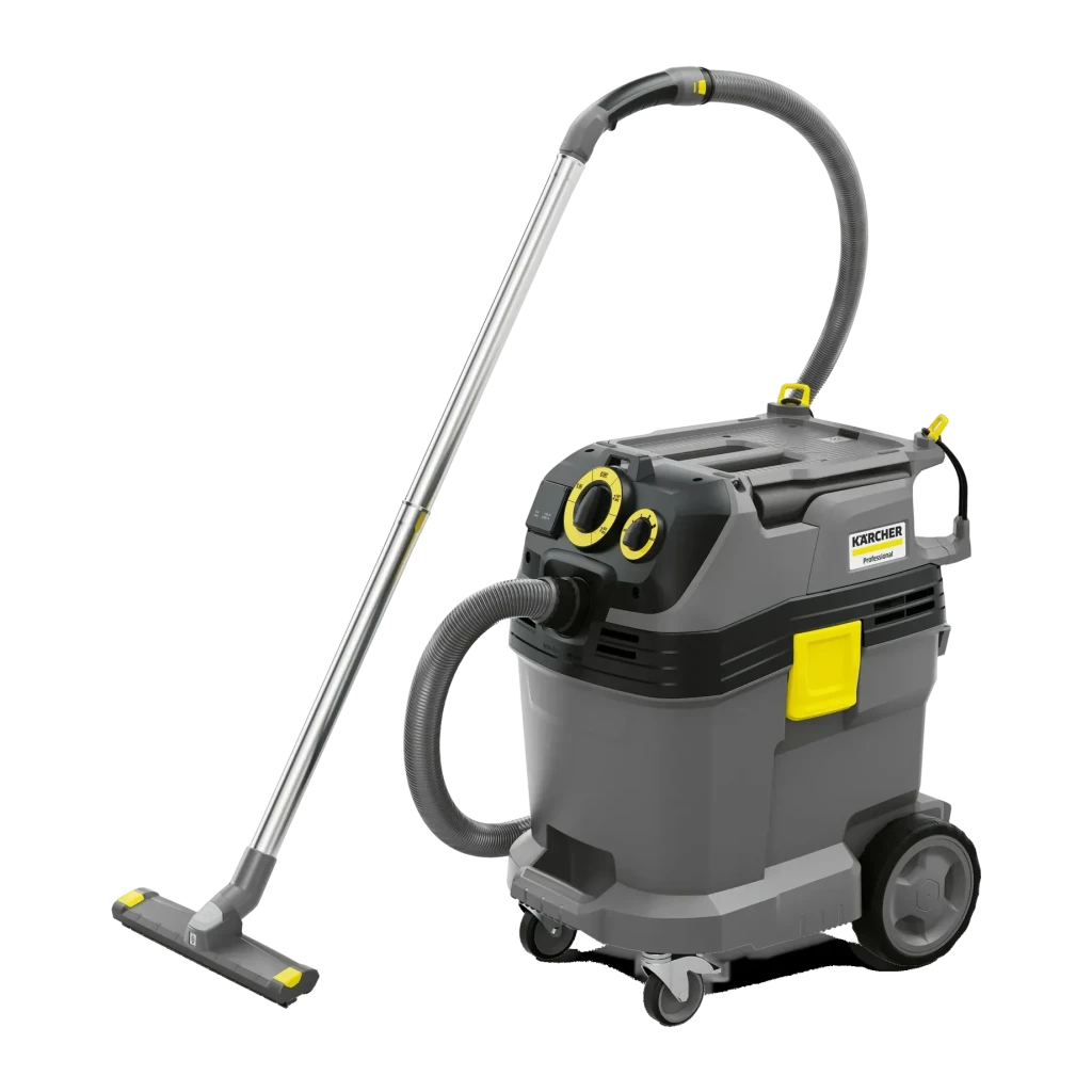 Aspiradora industrial KÄRCHER NT 40/1 Tact Te L de 40 litros con 1380W de potencia para aspiración de polvo y líquidos en entorno profesional