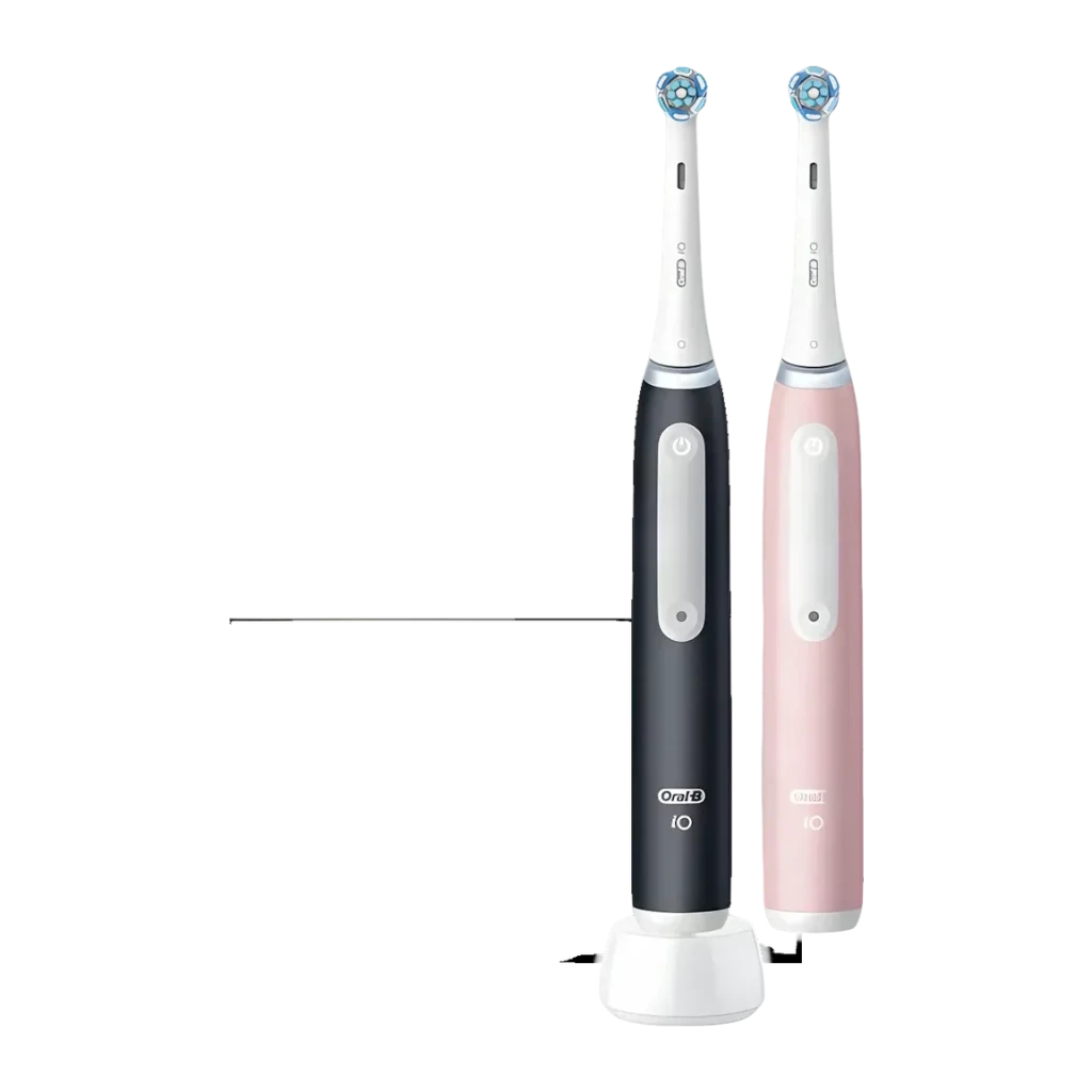 Cepillo Eléctrico Oral-B iO Series 3 Pack Duo Sónico Batería de litio Negro Mate/Rosa
