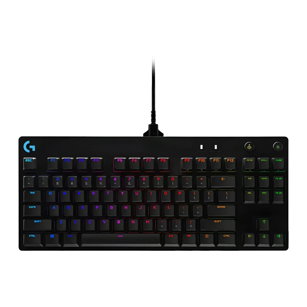 Teclado Gaming Logitech G Pro Mecánico TKL Negro con Switches GX Blue e Iluminación RGB