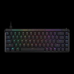 Teclado Gaming ASUS ROG Falchion Ace 75 HE Hall Effect Magnético Espanhol ISO Preto, vista superior: retroiluminação RGB