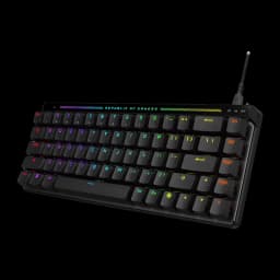 Teclado Gaming ASUS ROG Falchion Ace 75 HE Hall Effect Magnético Espanhol ISO Preto, vista em perspectiva: retroiluminação