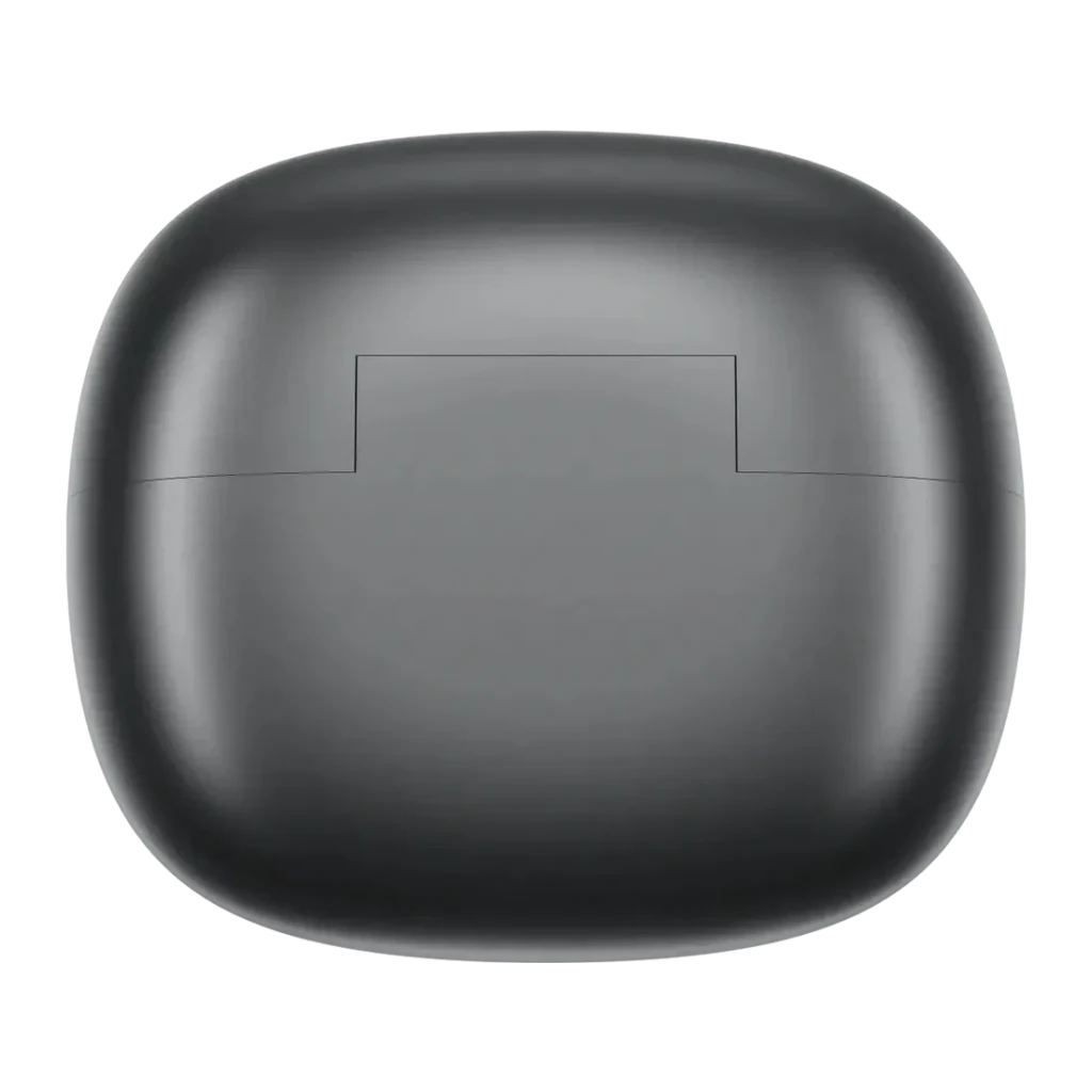 Auriculares Realme Buds Clip Open-Ear Bluetooth Inalámbrico negro, vista superior: tapa del estuche de carga cerrado