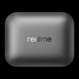 Auriculares realme Buds Air 7 Pro Cancelación de Ruido TWS Bluetooth 5.4, vista frontal: estuche cerrado gris con logo