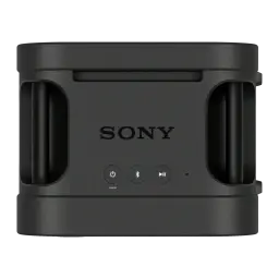 Enceinte de fête Sony ULT Tower 5 IP67 300W 20h Noir, détail face avant: logo Sony, boutons alimentation, Bluetooth