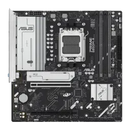 Carte mère ASUS Prime B850M-F DDR5 B850 AM5 ATX Noir, vue de face: socket AM5, dissipateur VRM, slot M.2 et PCIe visibles